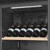 Smeg SCV115GS 60cm Freestanding Classic Wine Cooler with Left Hand Hinge SS shelves 