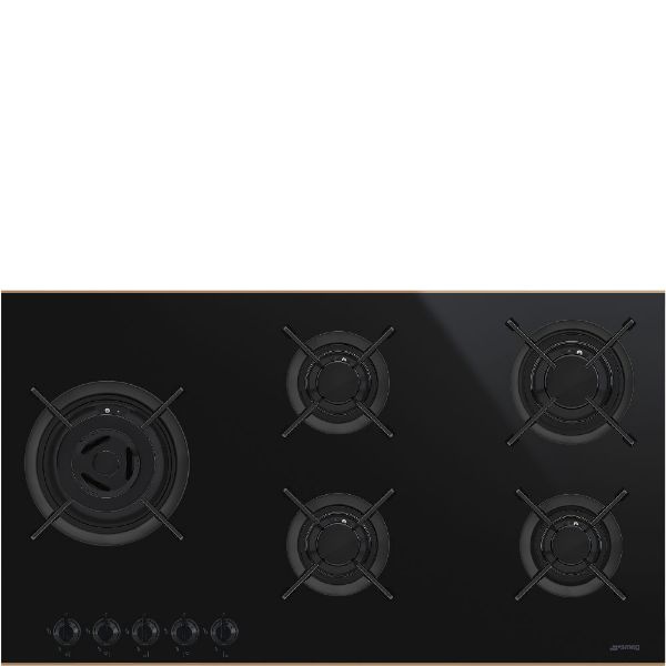 Smeg PV695LCNR 90cm Dolce Stil Novo Gas on Glass Hob with Copper Trim main