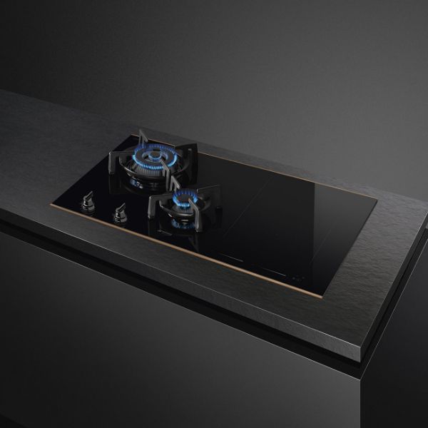 Smeg PM6743R 75cm Dolce Stil Novo Mixed Fuel Hob with Copper Trim on