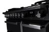 Rangemaster 14976 Estel Deluxe 90 Dual Fuel Range Cooker in Gloss Black with Chrome Trim - ESDL90DFPGBL/CM1_controls