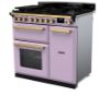 Rangemaster 18227 Estel Deluxe 90 Dual Fuel Range Cooker in Heather with Antique Brass Trim - ESDL90DFPHTH/AB1_angled