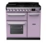 Rangemaster 17843 Estel Deluxe 90 Dual Fuel Range Cooker in Heather with Chrome Trim - ESDL90DFPHTH/CM1_main