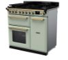 Rangemaster 18038 Estel Deluxe 90 Dual Fuel Range Cooker in Mint with Antique Brass Trim - ESDL90DFPMNT/AB1_angled