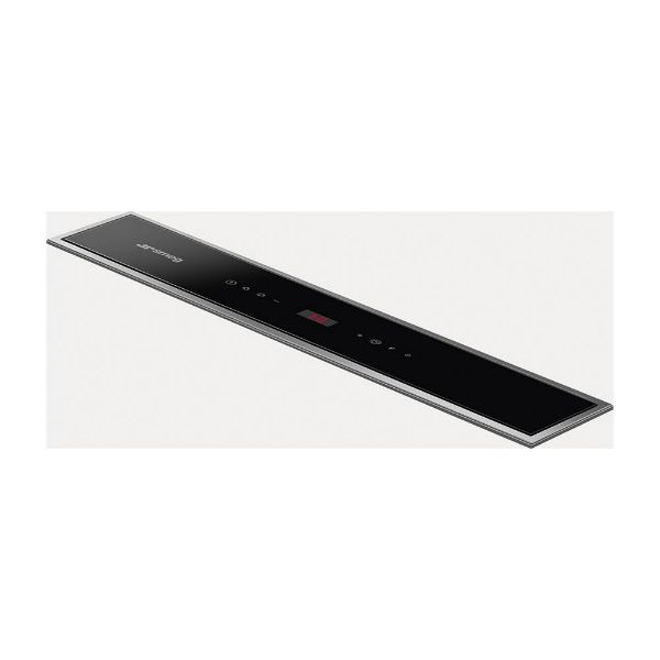 Smeg KDD60VXE-3 60cm Island Downdraft Hood Stainless Steel and Black Glass controls