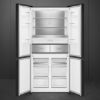 Smeg FQI60KD 91cm Four Door Fridge Freezer Dark Inox open