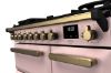 Rangemaster 18037 Estel Deluxe 90 Dual Fuel Range Cooker in Pale Pink with Antique Brass Trim - ESDL90DFPPPK/AB1_controls