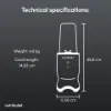 Nutribullet 2776 McLaren Ultra Blender - Grey_dimensions