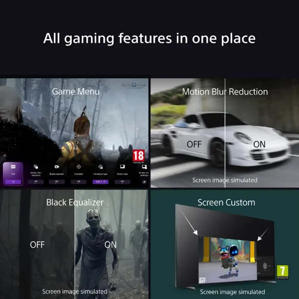 Sony K43S38BP.UKA 43" 4K HDR Google TV_game features