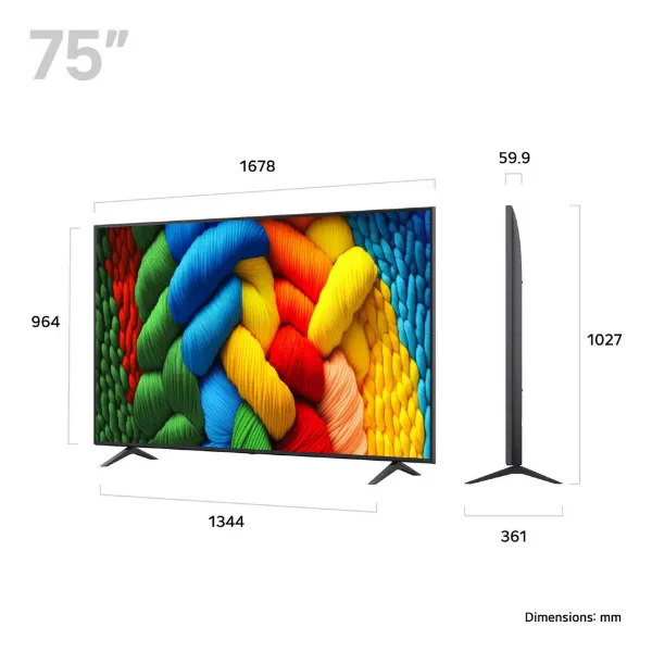 LG 75NANO80A6B.AEK 75" 4K Ultra HD QNED Smart TV_dimensions