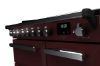 Rangemaster 15030 Estel Deluxe 90 Induction Range Cooker in Bordeaux with Chrome Trim - ESDL90EIPBOR/CM1_controls