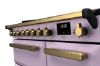 Rangemaster 18230 Estel Deluxe 90 Induction Range Cooker in Heather with Antique Brass Trim - ESDL90EIPHTH/AB1_controls