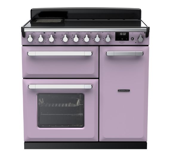 Rangemaster 17849 Estel Deluxe 90 Induction Range Cooker in Heather with Chrome Trim - ESDL90EIPHTH/CM1_main
