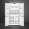 Smeg FQ960P6 90cm Victoria Four Door Fridge Freezer Cream open