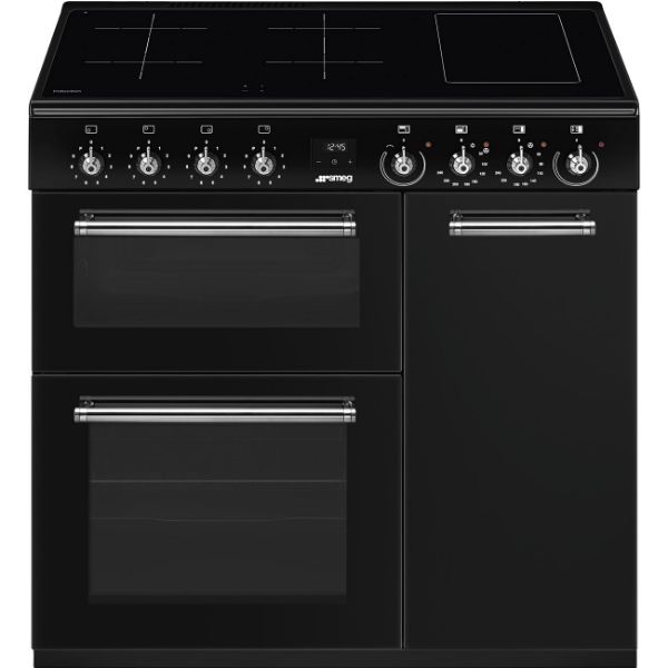 Smeg CX93IMBL 90cm Concert Electric Range Cooker with Induction Hob main