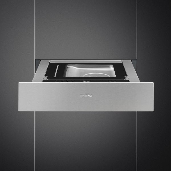 Smeg CPV315X 15cm Height Classic Vacuum Drawer Stainless Steel open