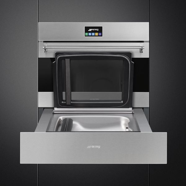 Smeg CPV315X 15cm Height Classic Vacuum Drawer Stainless Steel open 3
