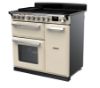 Rangemaster 15029 Estel Deluxe 90 Induction Range Cooker in Pale Cream with Chrome Trim - ESDL90EIPPCR/CM1_angled view