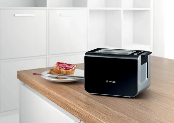 Bosch Styline TAT8613NGB 2 Slice Toaster -Black_main