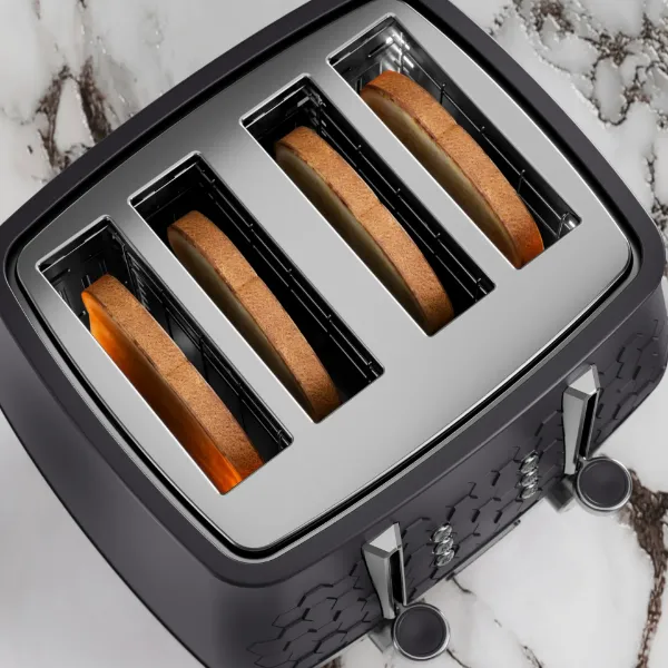 Morphy Richards 243020 Cassini 4-Slice Toaster Moonless Night - Black_from above