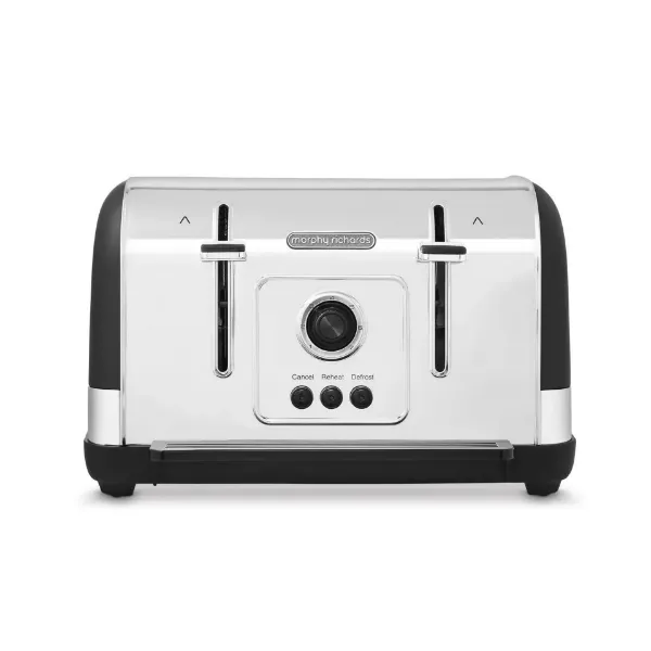 Morphy Richards 240131 Venture 4 Slice Toaster - Black_front view