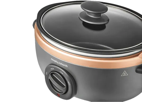 Morphy Richards 460016 3.5L Sear and Stew Slow Cooker - Grey_angled view