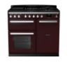 Rangemaster Estel Deluxe 100 Dual Fuel Range Cooker in Bordeaux with Chrome Trim - ESDL100DFPBOR/CM1_main