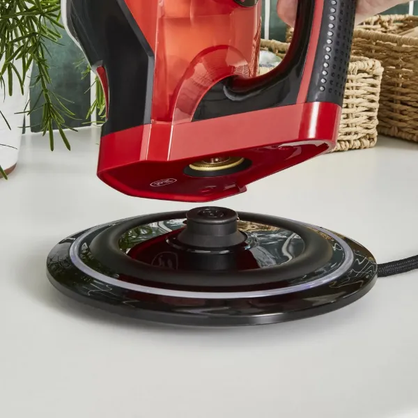 Morphy Richards 303250 EasyCharge Cordless Steam Iron - Red_charger 1