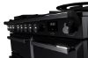 Rangemaster 15078 Estel Deluxe 100 Dual Fuel Range Cooker in Gloss Black with Chrome Trim - ESDL100DFPGBL/CM1_controls