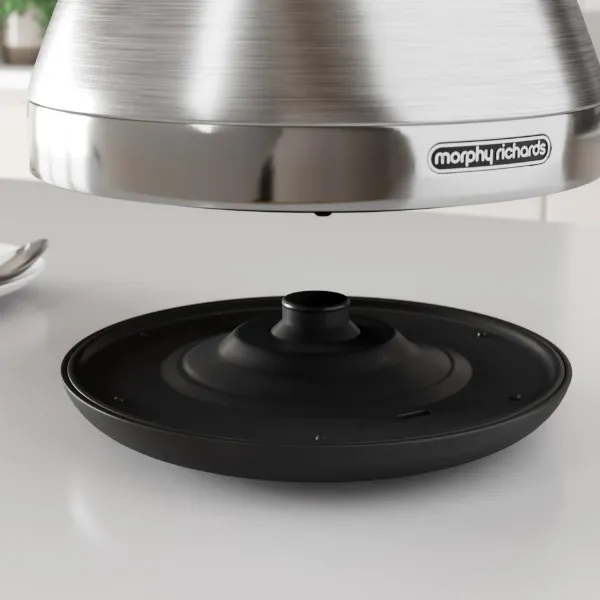 Morphy Richards 100130 1.5 Litres Venture Pyramid Rapid Boil Kettle - Brushed Stainless Steel_holder 2