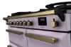 Rangemaster 18233 Estel Deluxe 100 Dual Fuel Range Cooker in Heather with Antique Brass Trim - ESDL100DFPHTH/AB1_controls