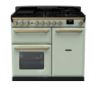 Rangemaster 18080 Estel Deluxe 100 Dual Fuel Range Cooker in Mint with Antique Brass Trim - ESDL100DFPMNT/AB1_main