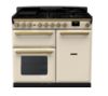 Rangemaster 18076 Estel Deluxe 100 Dual Fuel Range Cooker in Pale Cream with Antique Brass Trim - ESDL100DFPPCR/AB1_main