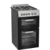 Hotpoint HDG5GCX 50cm Gas Double Cooker - Stainless Steel_angled