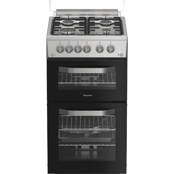 Hotpoint HDG5GCX 50cm Gas Double Cooker - Stainless Steel_main