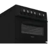 Hotpoint HDG5GCB 50cm Gas Double Cooker - Black_controls