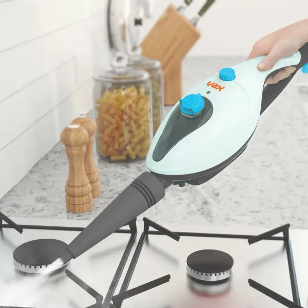 Vax S85-CM Steam Clean Multi - White & Blue_in use