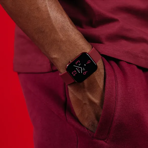 Reflex Active RA12-2158 Series 12 Berry Strap Smart Watch - Berry_in use