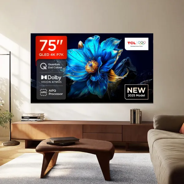 TCL 75P7K-UK 75" 4K QLED Direct LED HDR Google TV_front