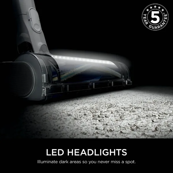 Shark IZ380UK PowerPro Cordless Stick Vacuum Cleaner - 50 Minutes Run Time - Navy Metallic_headlights