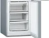 Bosch KGN33NLEBG Series 2 Free-standing fridge-freezer with freezer at bottom 176 x 60 cm Stainless steel look, Total No Frost shelves 5