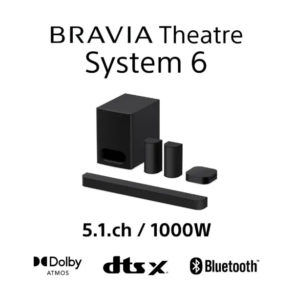 Sony HTS60.CEK 5.1ch BRAVIA Theatre System 6 Dolby Atmos® Home Theatre System - Black_main