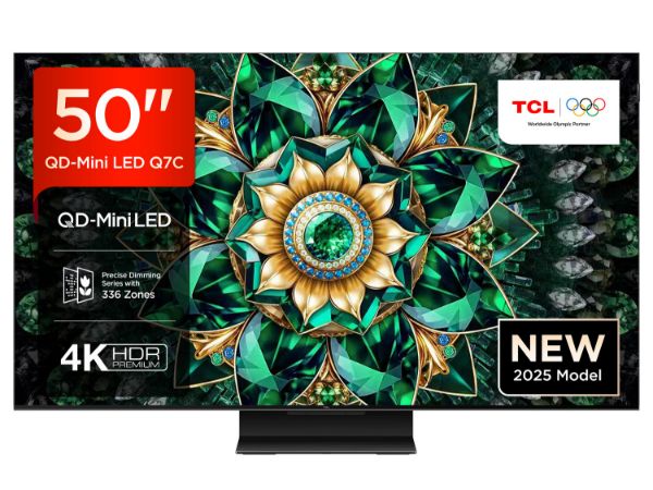 Picture of TCL 50Q7C-UK 50" 4K QD-Mini LED UHD Smart Google TV