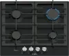 Bosch PCP6A6I90 Series 6, Gas hob, 60 cm, Enamel, Black main