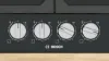 Bosch PCP6A6I90 Series 6, Gas hob, 60 cm, Enamel, Black controls