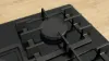 Bosch PPQ7A6I40 Series 6, Gas hob, 75 cm, Tempered glass, Black hob