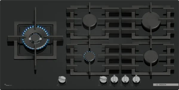 Bosch PPM9A6I40 Series 6, Gas hob, 90 cm, Tempered glass, Black main