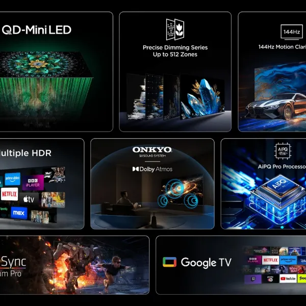 TCL 75Q6C-UK 75" 4K QD-Mini LED UHD Smart Google TV_features