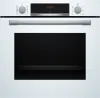 Bosch HQA534BW3B Series 4, Built-in oven with added steam function, 60 x 60 cm, White main