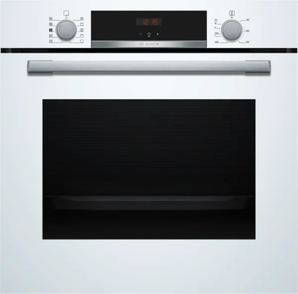 Bosch HQA534BW3B Series 4, Built-in oven with added steam function, 60 x 60 cm, White main