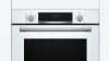 Bosch HQA534BW3B Series 4, Built-in oven with added steam function, 60 x 60 cm, White controls
